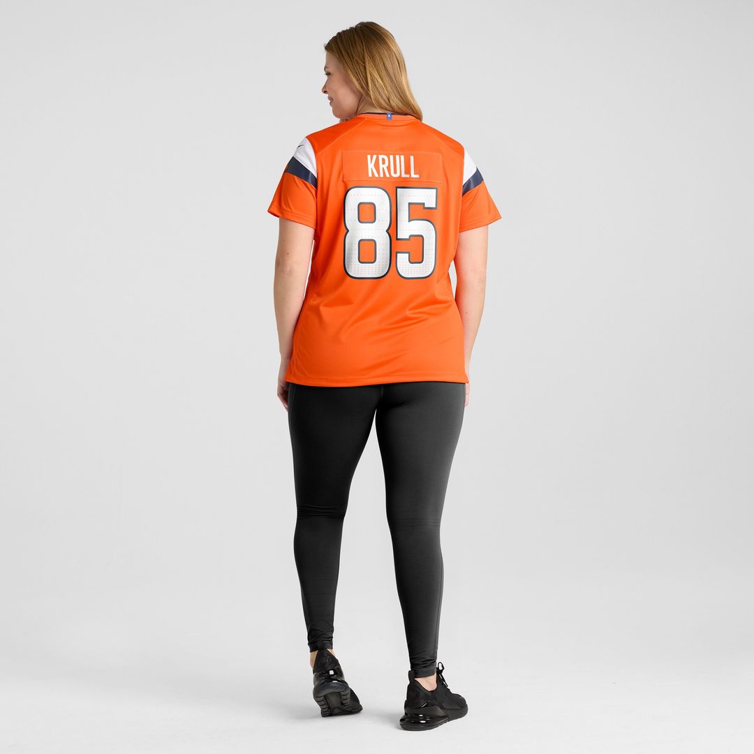 Lucas Krull Denver Broncos Nike Women's Team Game Jersey - Orange