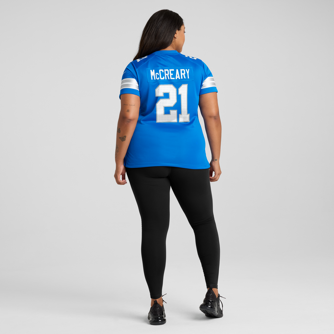 Roger McCreary Detroit Lions Nike Women's Team Game Jersey - Blue