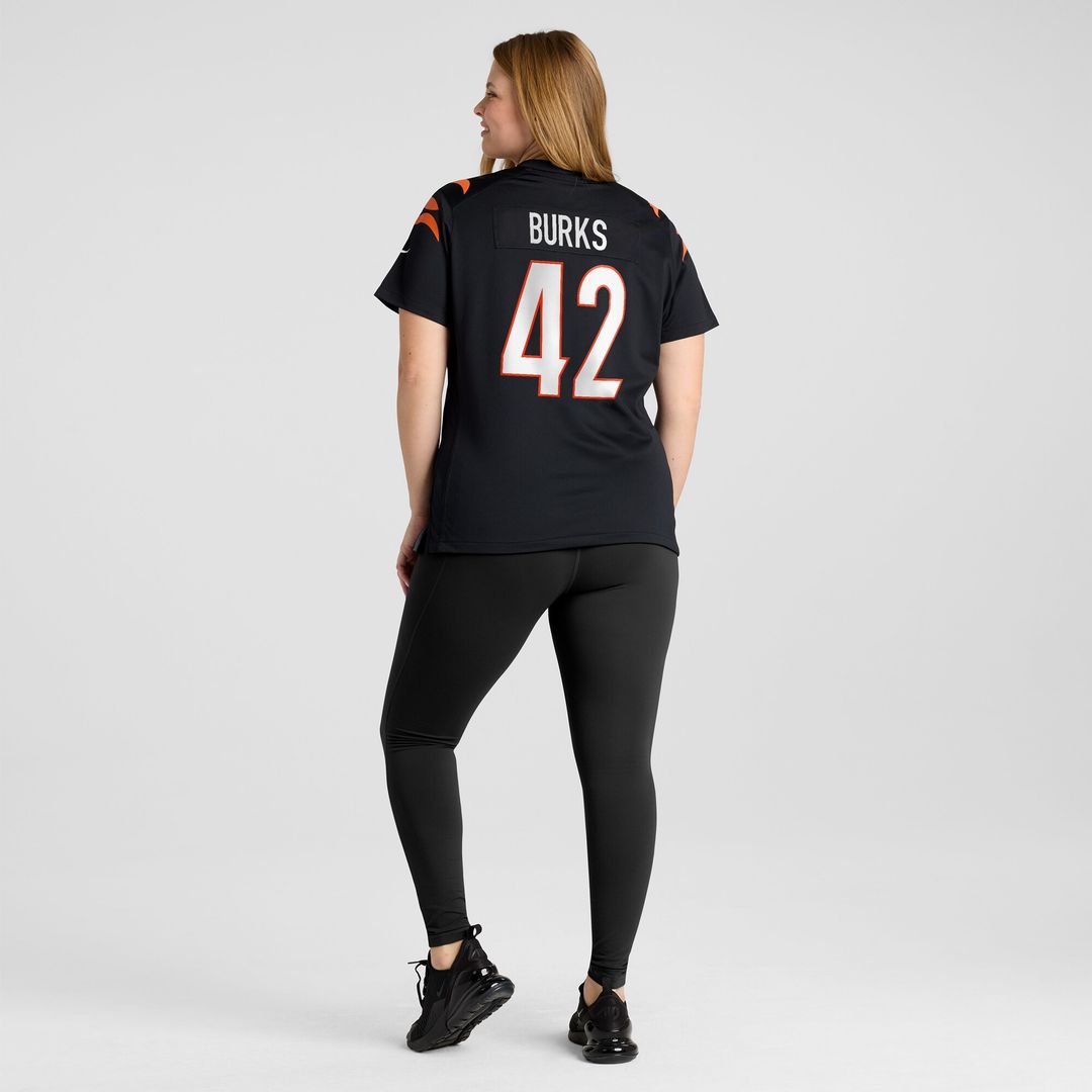 Oren Burks Cincinnati Bengals Nike Women's Team Game Jersey - Black