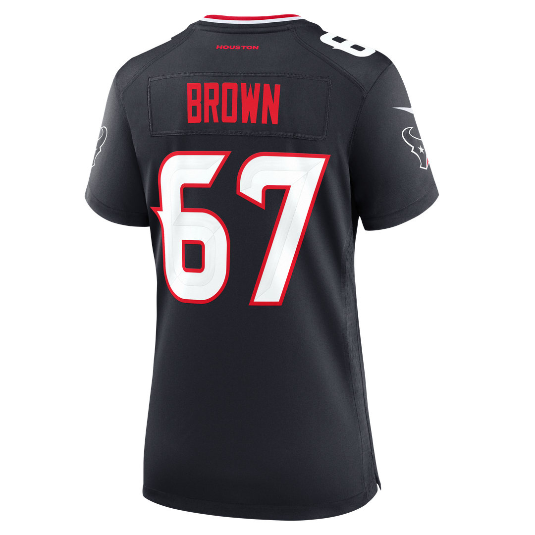 Evan Brown Houston Texans Nike Women's Team Game Jersey - Navy