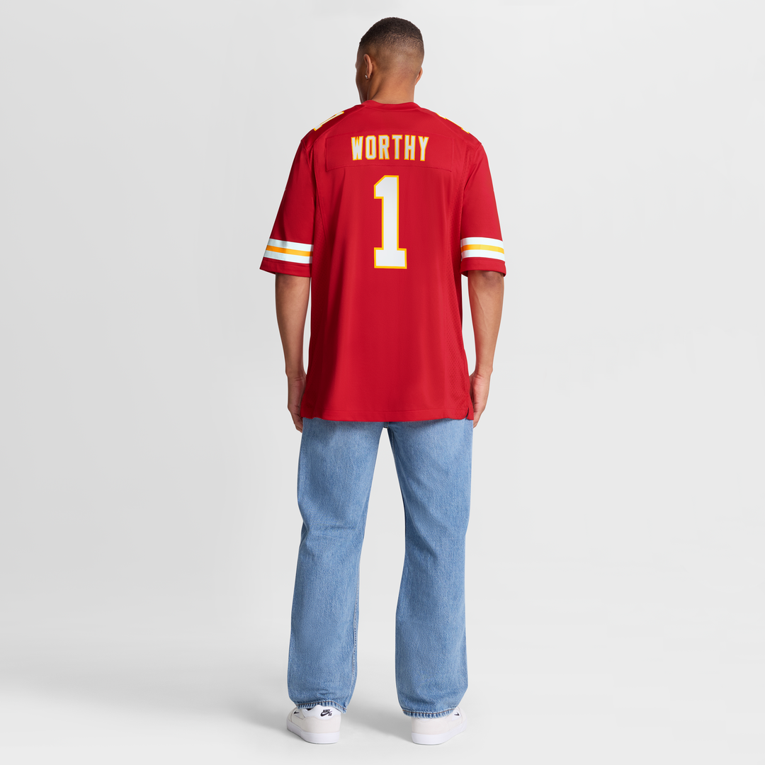 Xavier Worthy Kansas City Chiefs Nike Player Game Jersey - Red