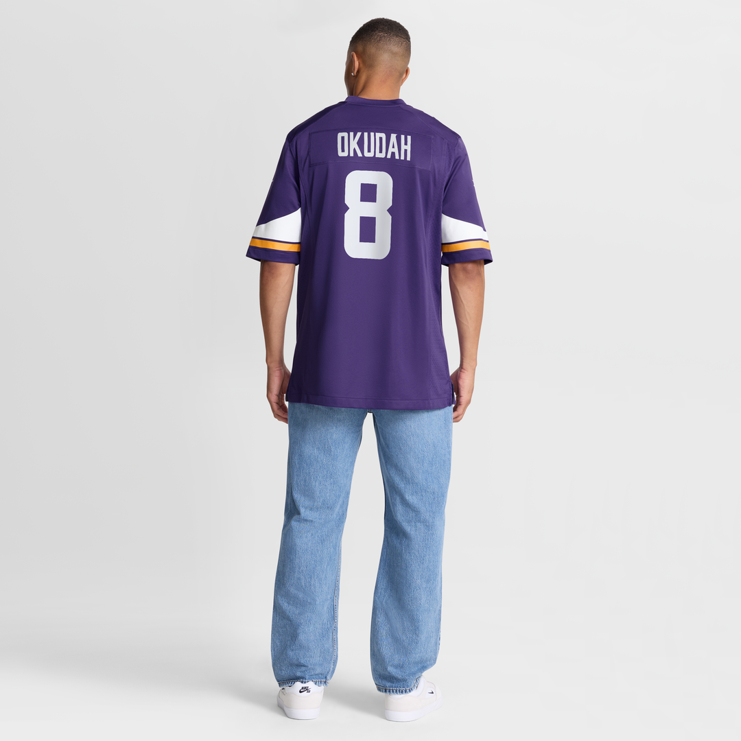 Jeff Okudah Minnesota Vikings Nike Team Game Jersey - Purple