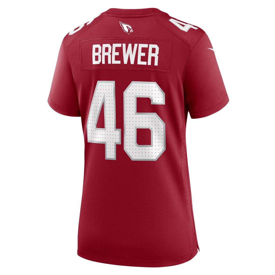 Aaron Brewer Arizona Cardinals Nike Women's Game Jersey - Cardinal