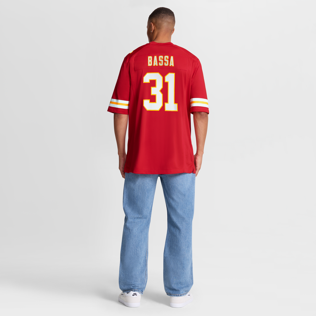 Jeffrey Bassa Kansas City Chiefs Nike Team Game Jersey - Red