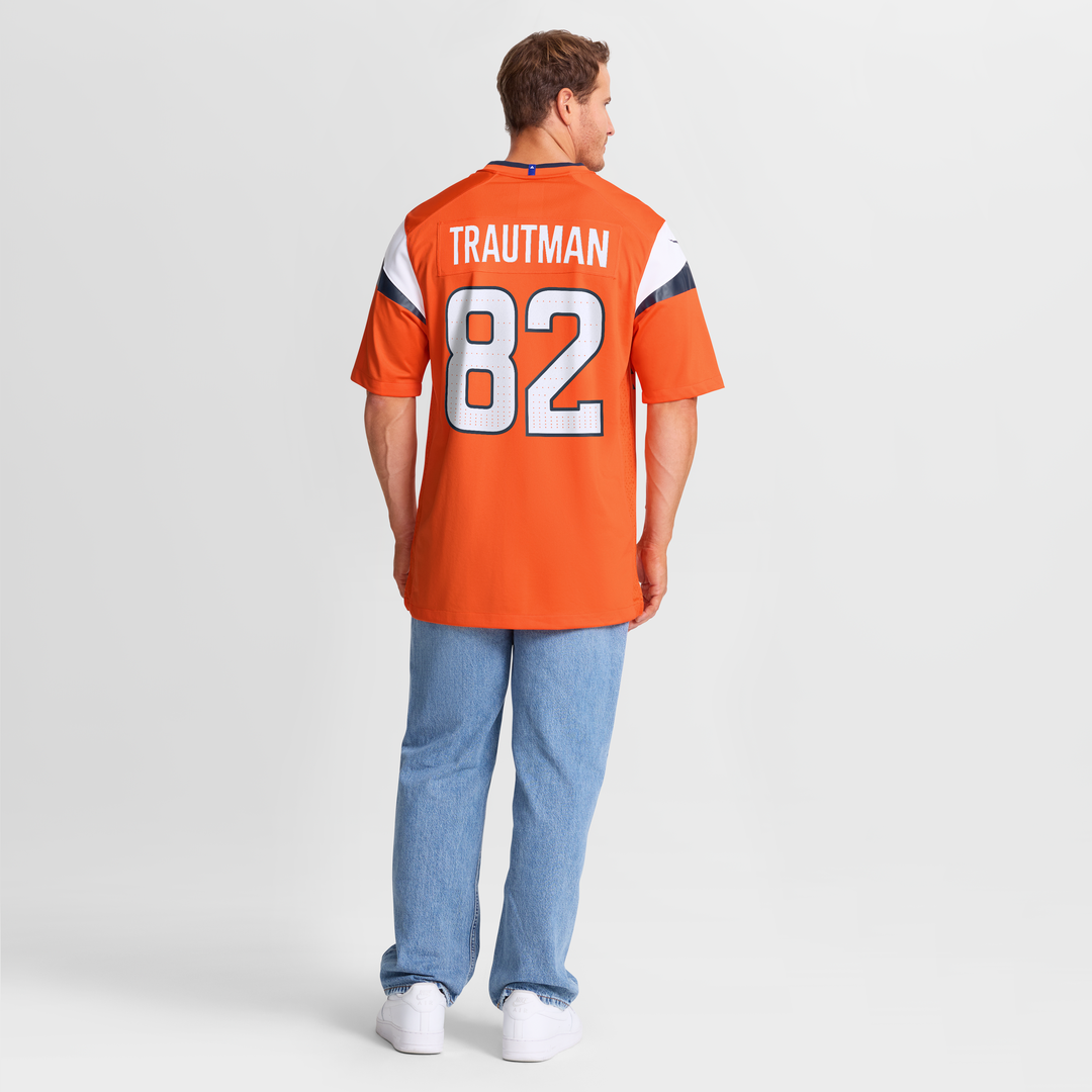 Adam Trautman Denver Broncos Nike Team Game Jersey - Orange