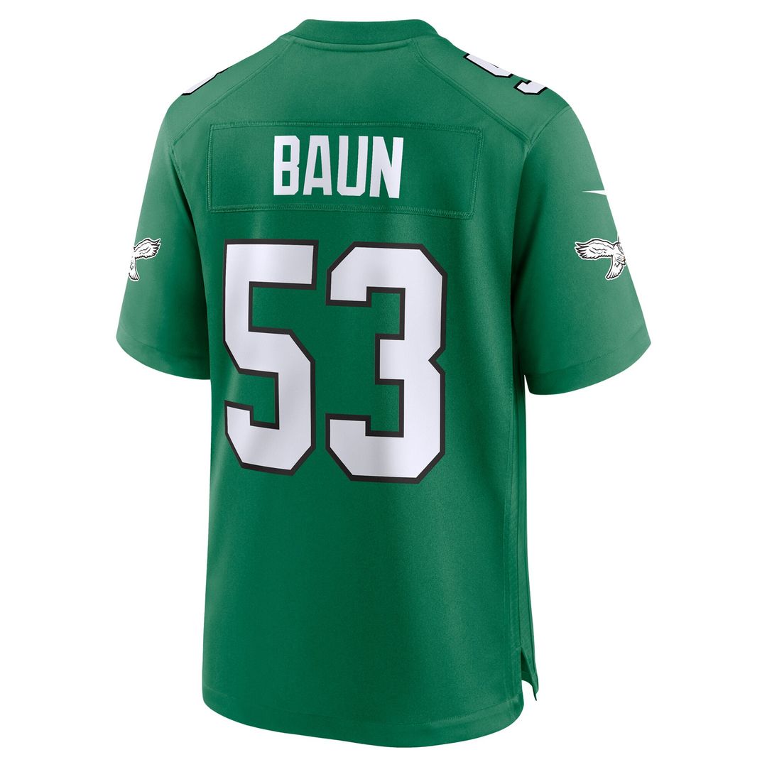 Zack Baun Philadelphia Eagles Nike Alternate Game Jersey - Kelly Green
