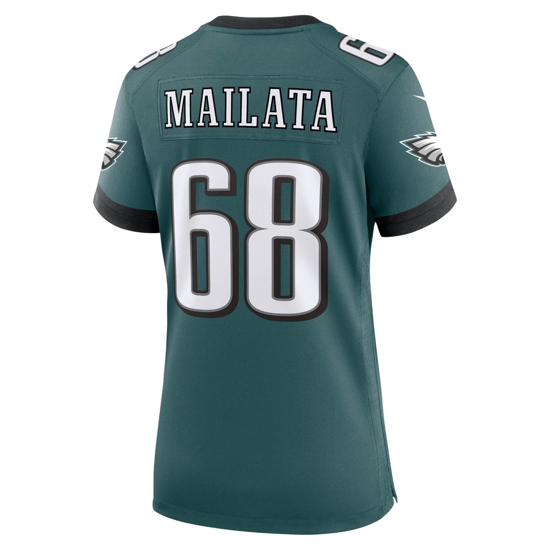 Jordan Mailata Philadelphia Eagles Nike Women's Team Game Jersey - Midnight Green