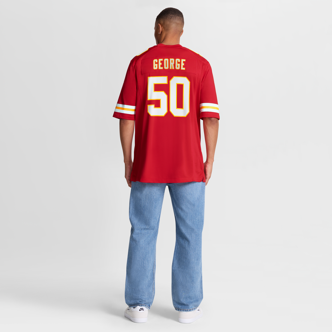 Brandon George Kansas City Chiefs Nike Team Game Jersey - Red