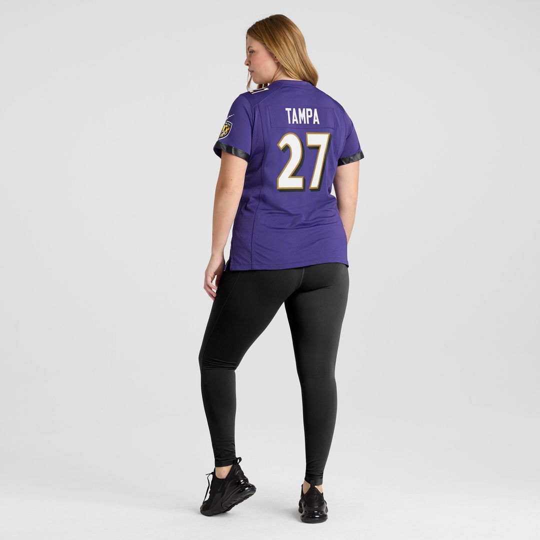 T.J. Tampa Baltimore Ravens Nike Women's Game Jersey - Purple