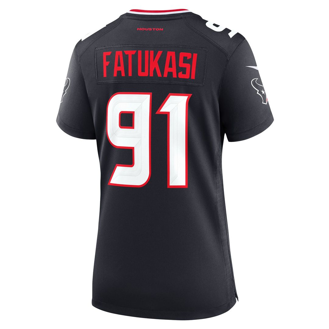Folorunso Fatukasi Houston Texans Nike Women's Team Game Jersey - Navy