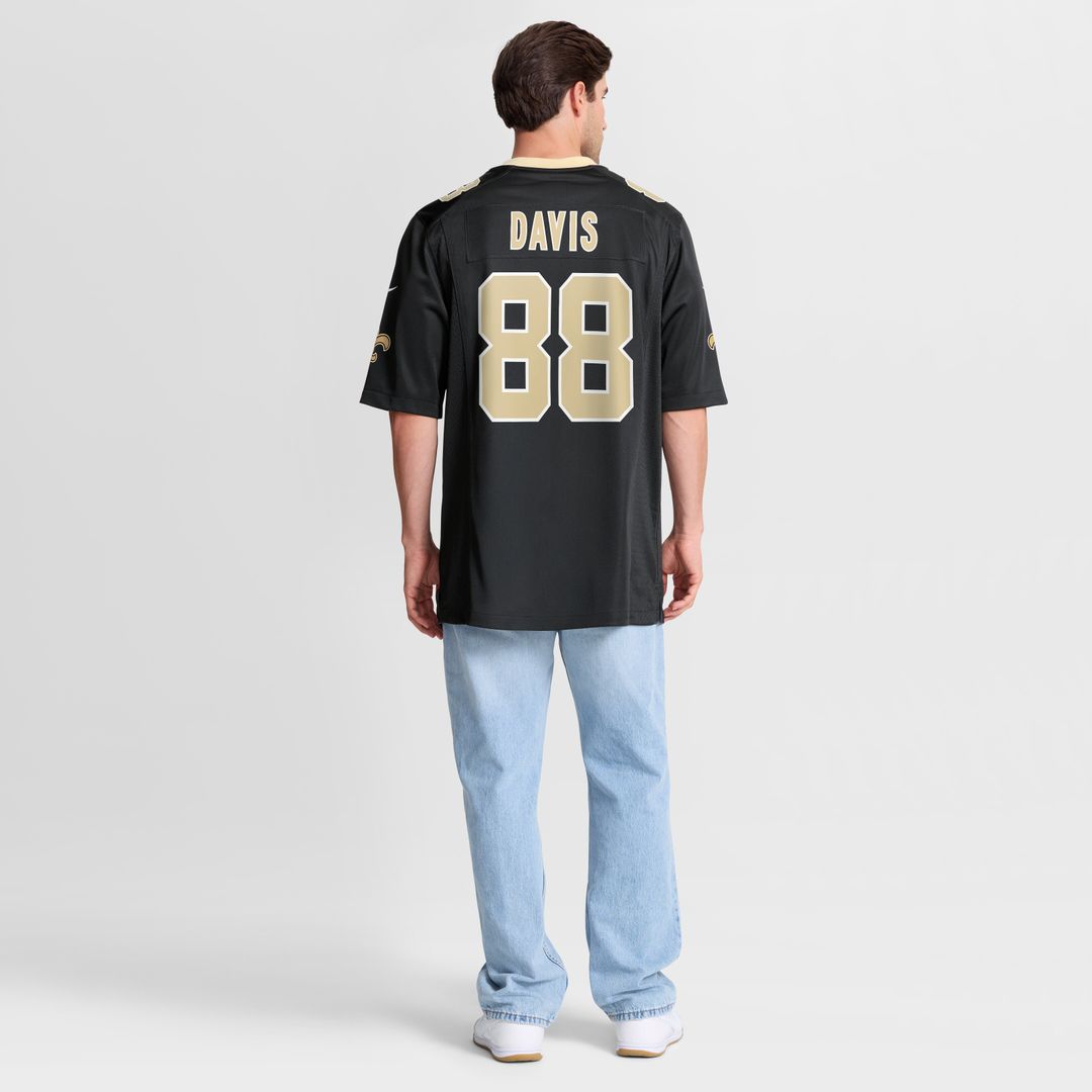 Shaquan Davis New Orleans Saints Nike Game Jersey - Black