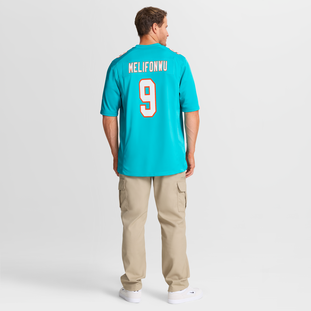 Ifeatu Melifonwu Miami Dolphins Nike Team Game Jersey - Aqua