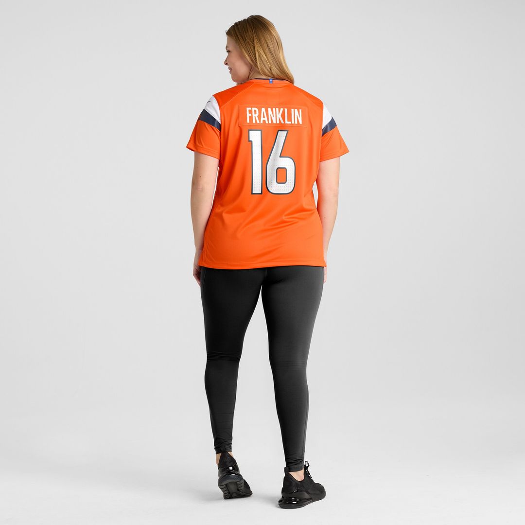 Troy Franklin Denver Broncos Nike Women's Team Game Jersey - Orange