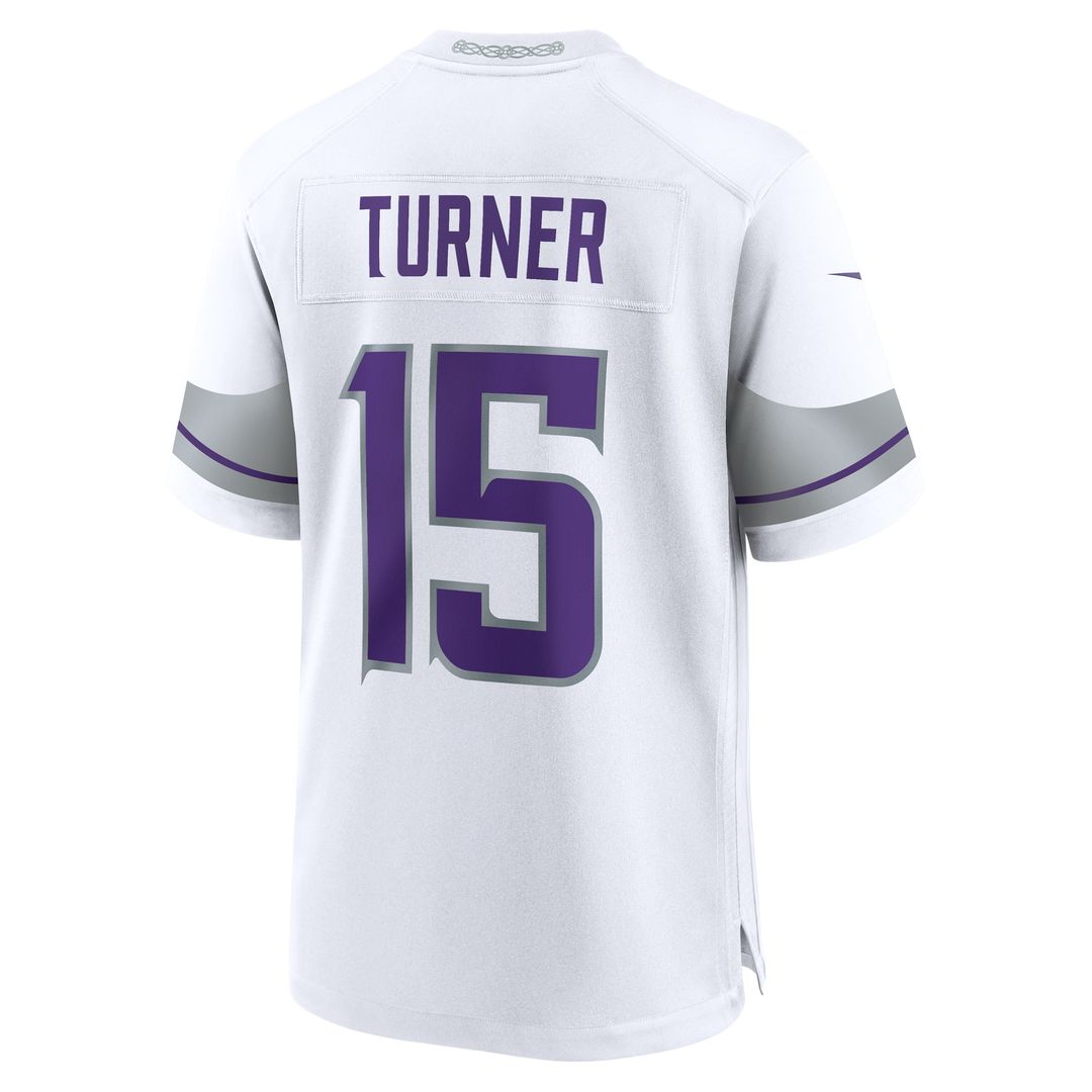 Dallas Turner Minnesota Vikings Nike Game Jersey - Purple