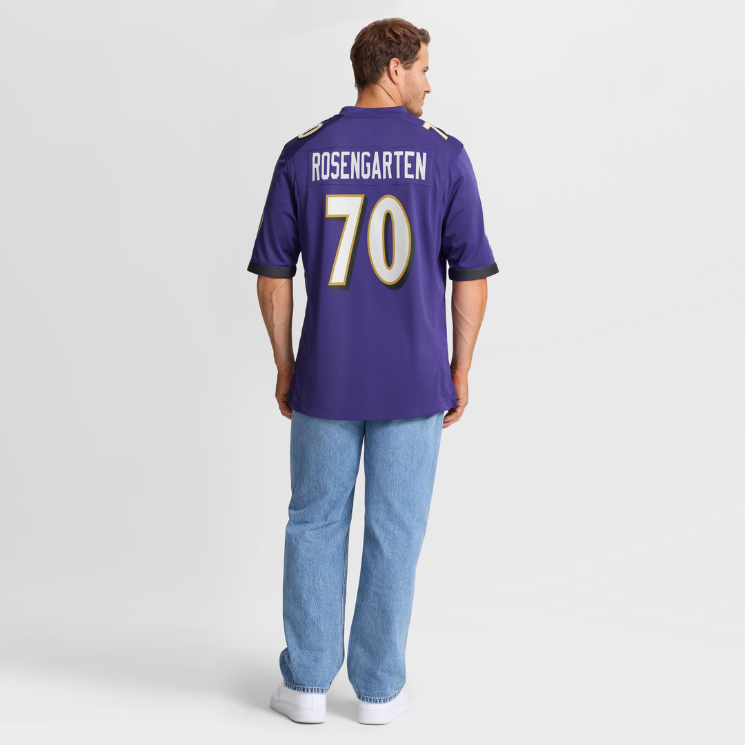 Roger Rosengarten Baltimore Ravens Nike Team Game Jersey - Purple