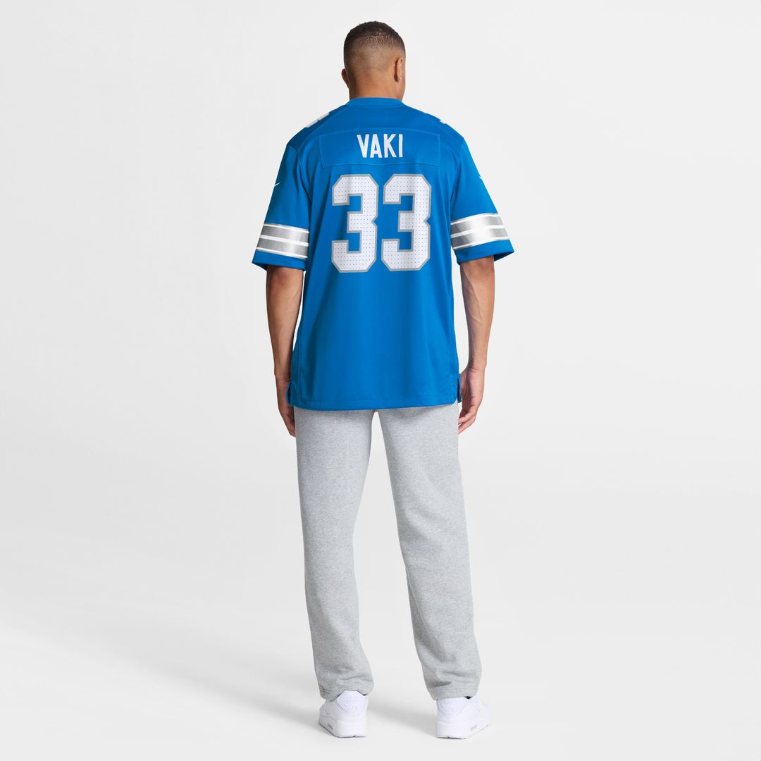 Sione Vaki Detroit Lions Nike Team Game Jersey - Blue