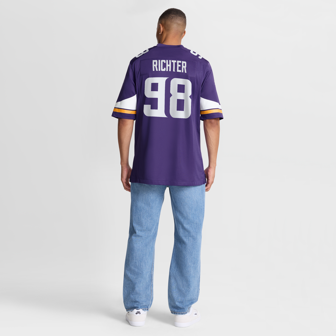 Bo Richter Minnesota Vikings Nike Team Game Jersey - Purple