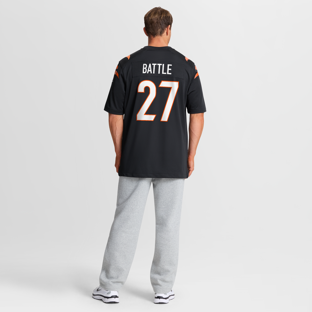 Jordan Battle Cincinnati Bengals Nike Team Game Jersey - Black