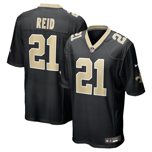 Justin Reid New Orleans Saints Nike Team Game Jersey -  Black