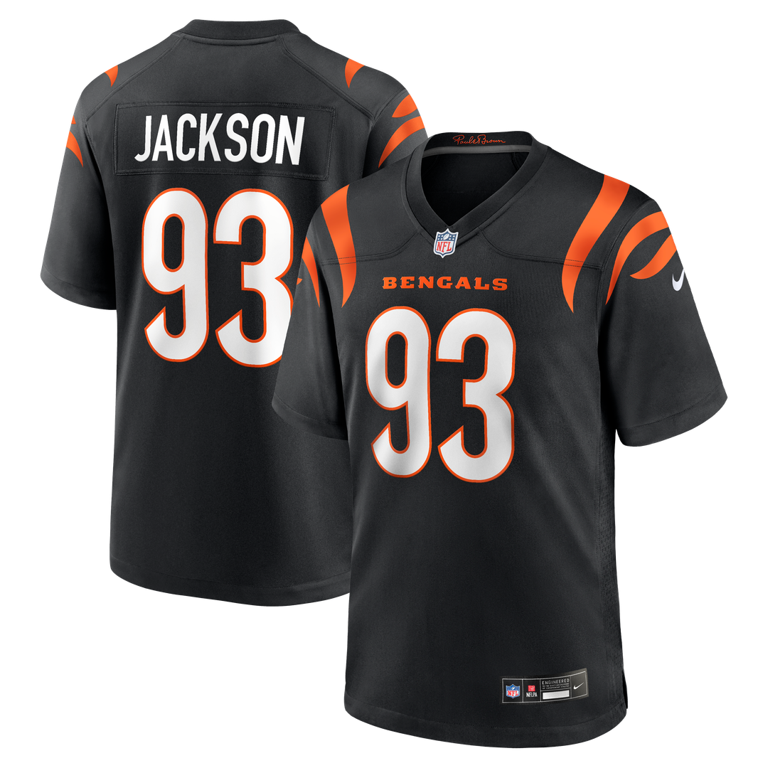 McKinnley Jackson Cincinnati Bengals Nike  Game Jersey -  Black