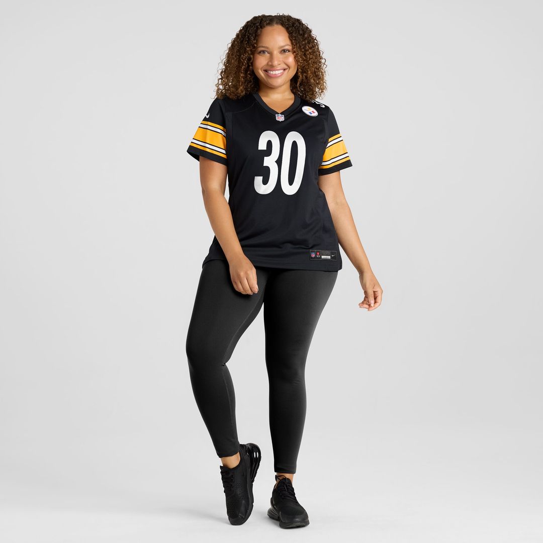 Jaylen Warren Pittsburgh Steelers Nike Women's Game Player Jersey - Black