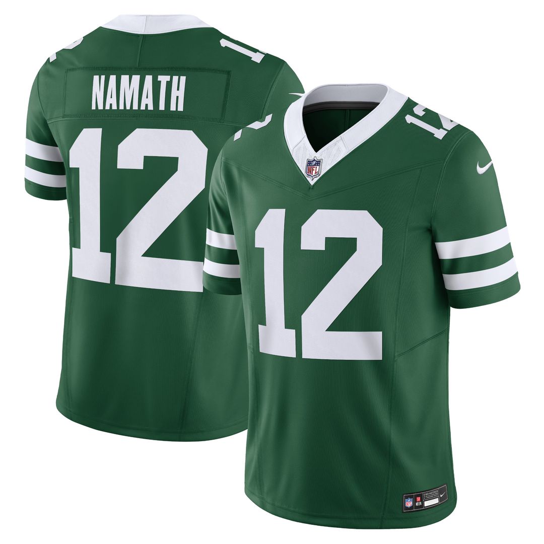 Joe Namath New York Jets Nike Alternate Vapor F.U.S.E. Limited Jersey  - Legacy Black