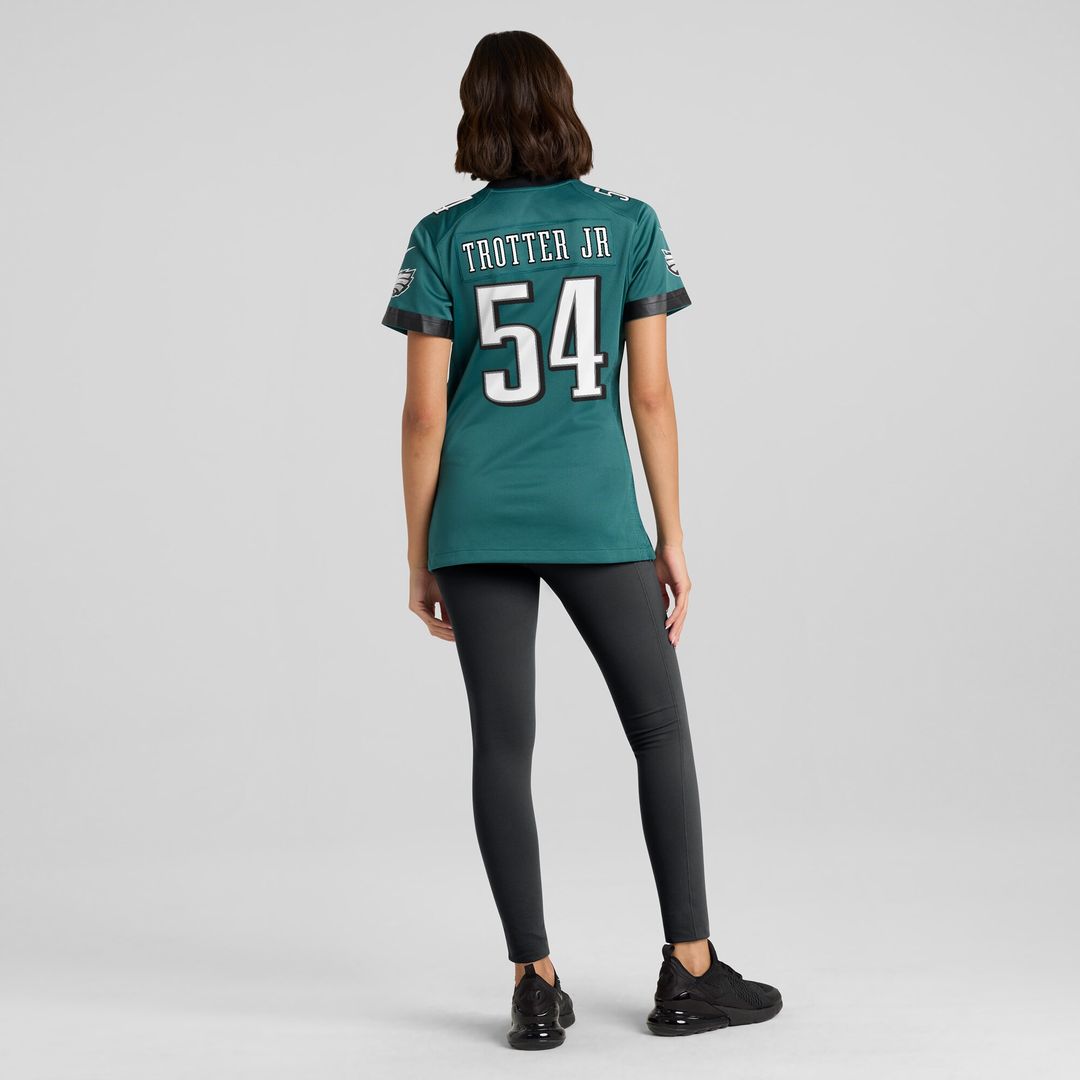 Jeremiah Trotter Jr. Philadelphia Eagles Nike Women's Team Game Jersey - Midnight Green