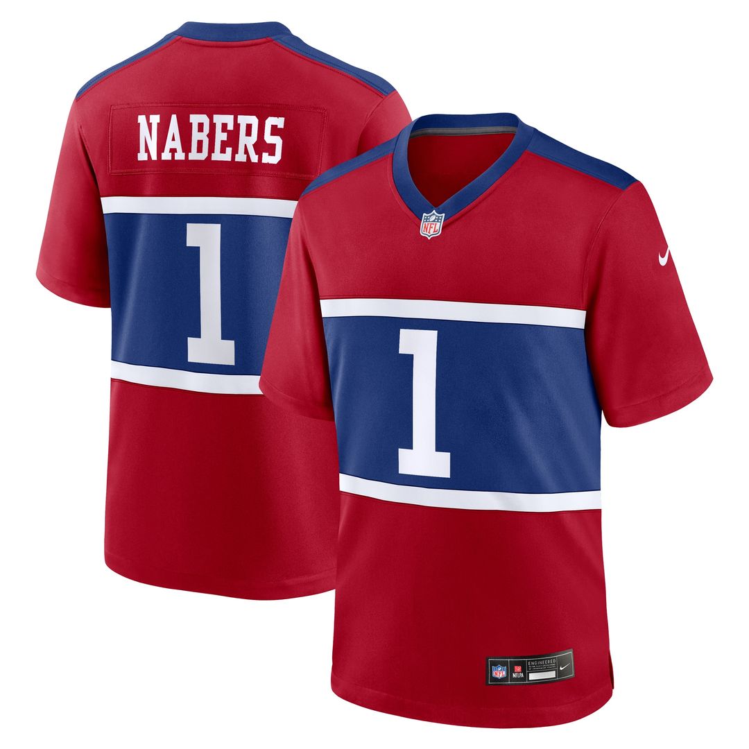 Malik Nabers New York Giants Nike  Player Game Jersey - Royal