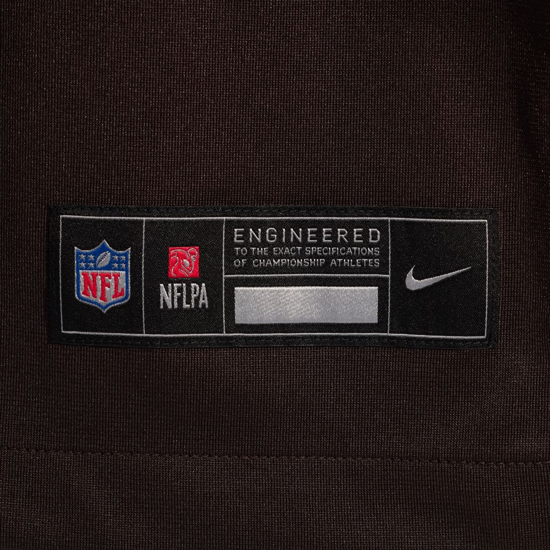 Zion Johnson Cleveland Browns Nike Team Game Jersey -  Brown