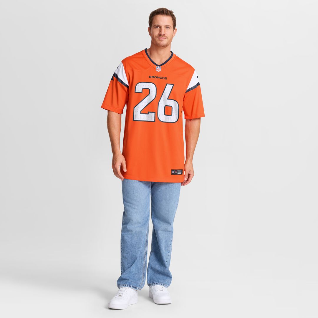 Devon Key Denver Broncos Nike Team Game Jersey -  Orange