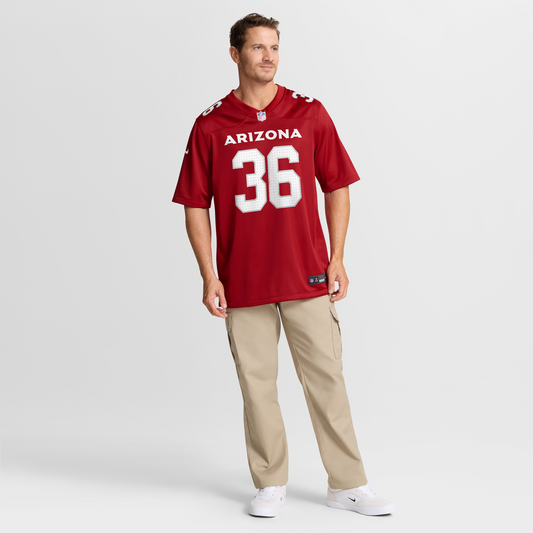 Kitan Crawford Arizona Cardinals Nike Team Game Jersey -  Cardinal