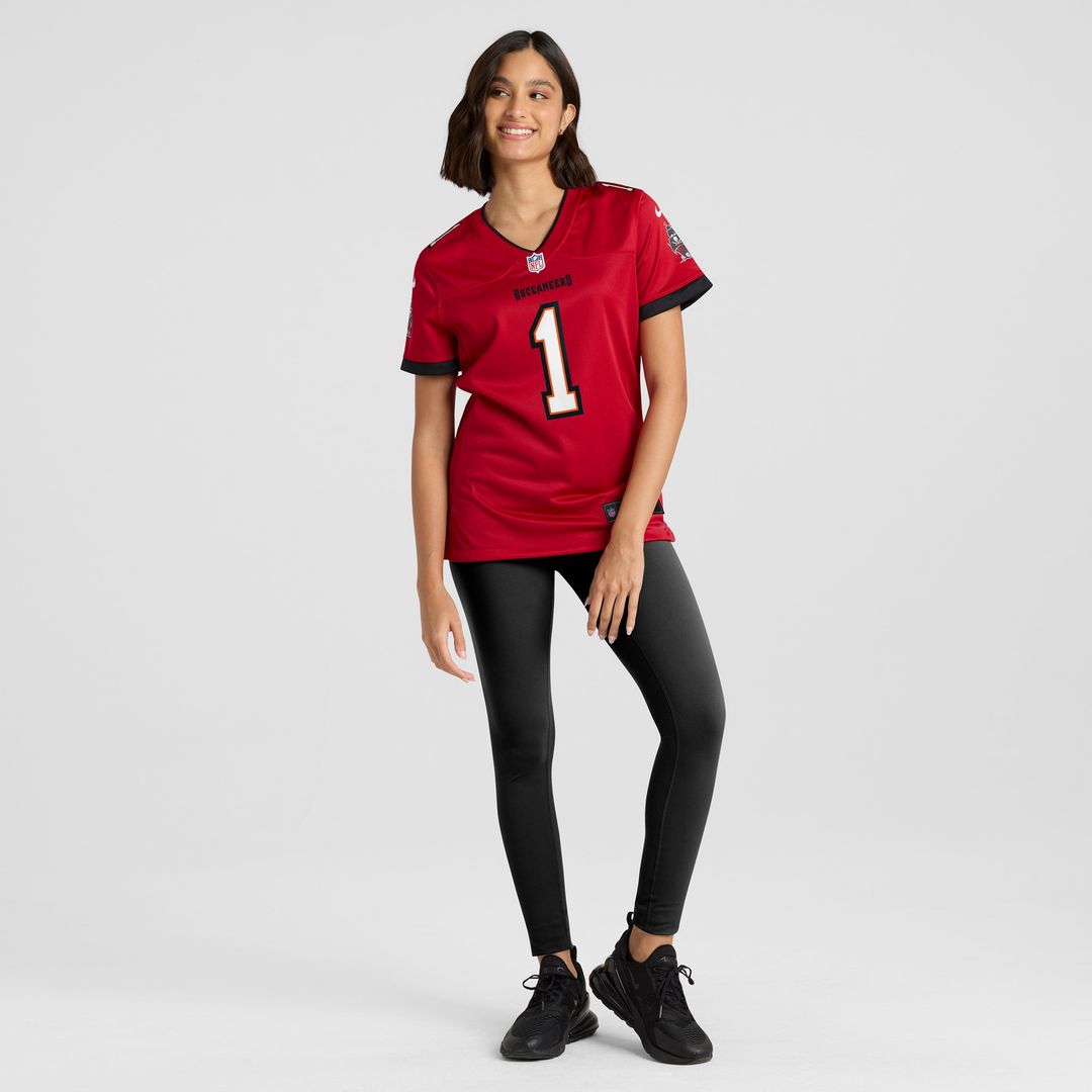Number 1 Bride Tampa Bay Buccaneers Nike Women's Game Jersey - Red