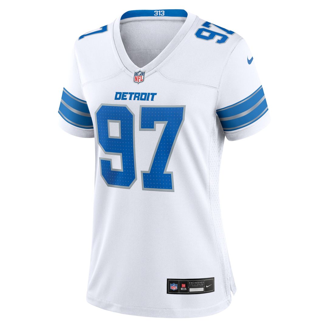 Aidan Hutchinson Detroit Lions Nike Women's Alternate Game Jersey - Blue