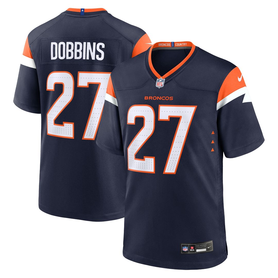 J.K. Dobbins Denver Broncos Nike Team Game Jersey -  Orange