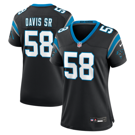 Thomas Davis Sr. Carolina Panthers Nike Women's Team Retired Game Jersey -  Black
