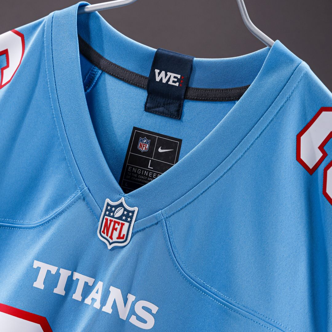 John Franklin-Myers Tennessee Titans Nike Team Game Jersey - Light Blue