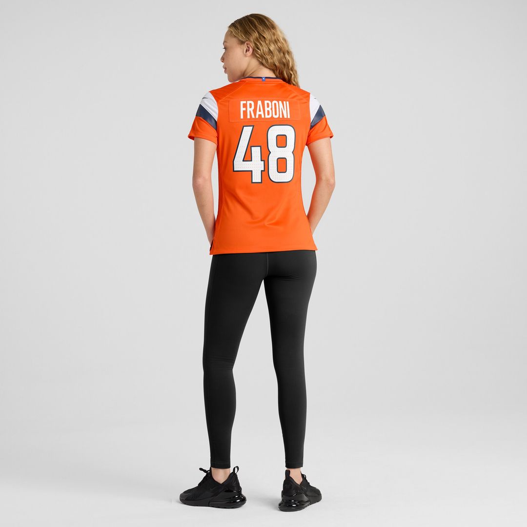 Mitchell Fraboni Denver Broncos Nike Women's Team Game Jersey -  Orange