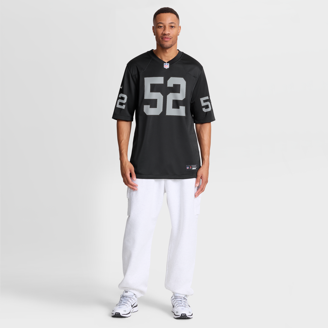 Elandon Roberts Las Vegas Raiders Nike Team Game Jersey -  Black