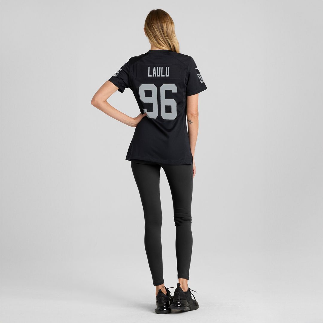 Jonah Laulu Las Vegas Raiders Nike Women's  Game Jersey -  Black