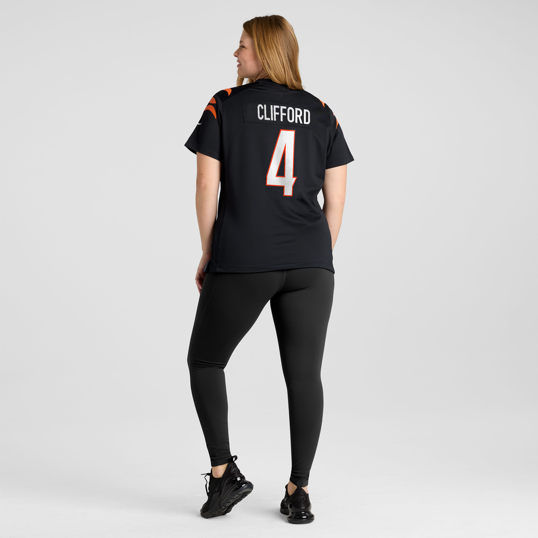 Sean Clifford Cincinnati Bengals Nike Women's Team Game Jersey -  Black