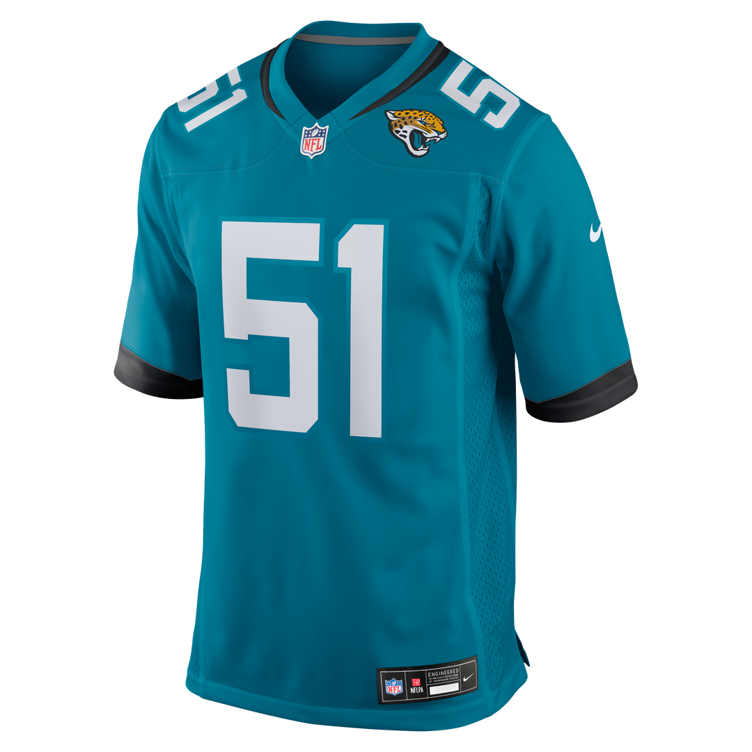 Ventrell Miller Jacksonville Jaguars Nike  Game Jersey -  Teal