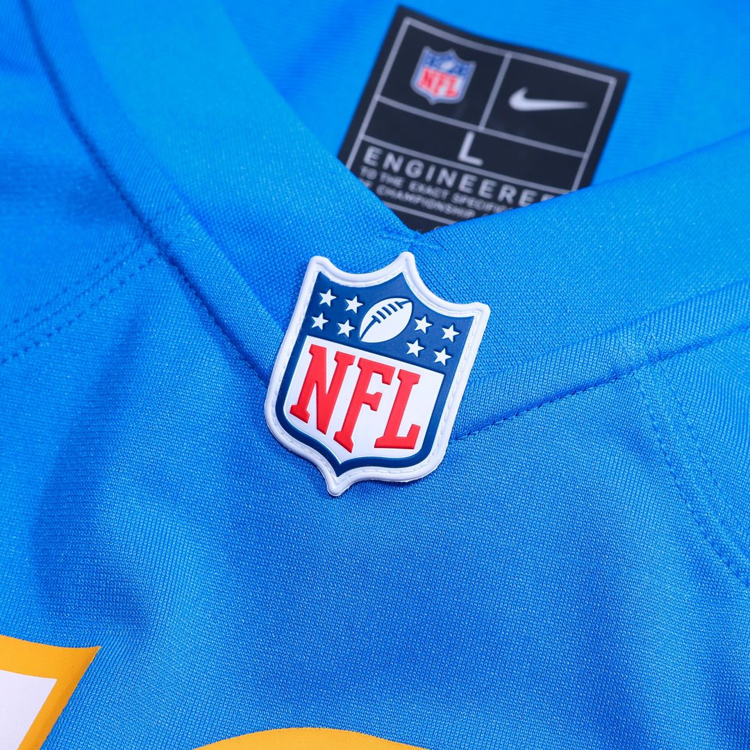 Del'Shawn Phillips Los Angeles Chargers Nike Team Game Jersey -  Powder Blue