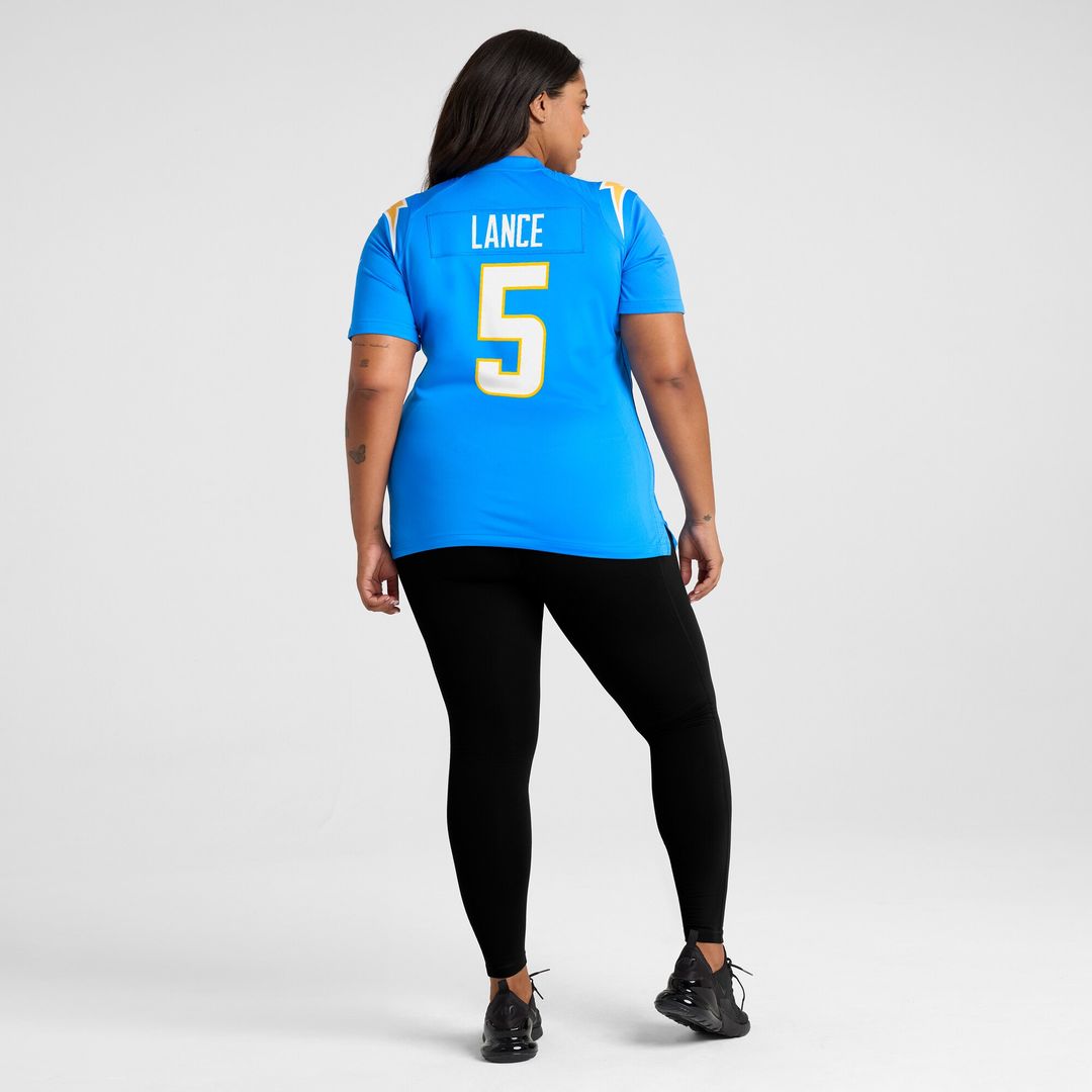 Trey Lance Los Angeles Chargers Nike Women's Team Game Jersey -  Powder Blue