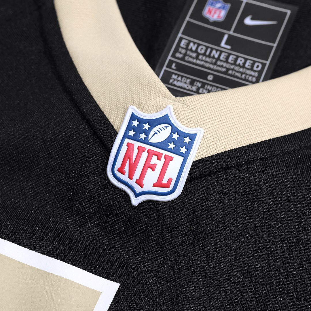 Barry Wesley New Orleans Saints Nike Team Game Jersey -  Black