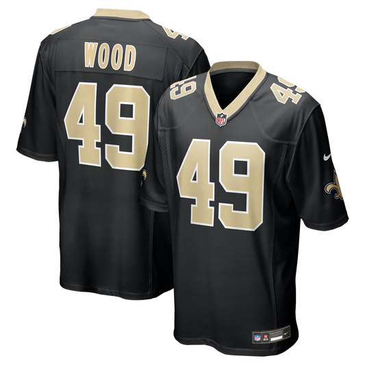 Zach Wood New Orleans Saints Nike Game Jersey - Black