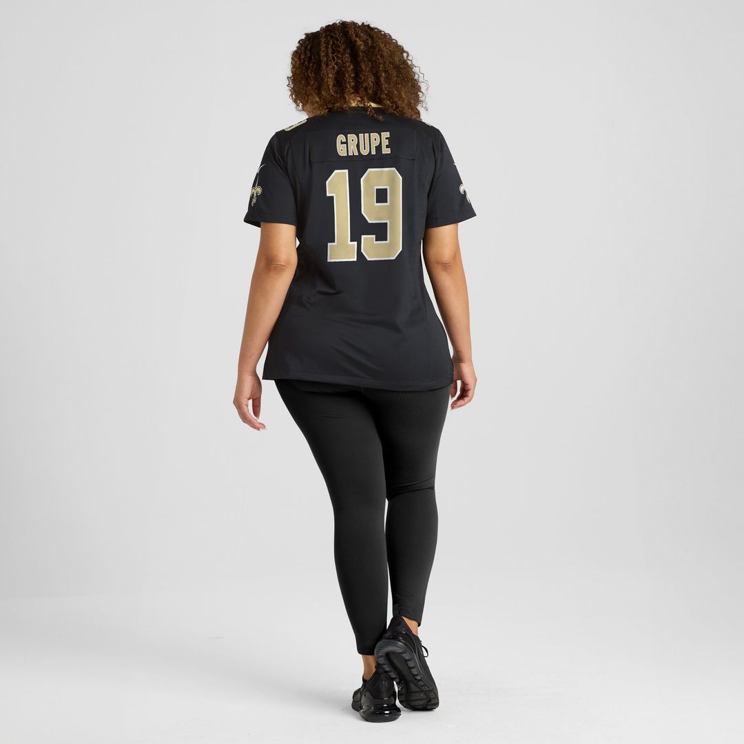 Blake Grupe New Orleans Saints Nike Women's Team Game Jersey -  Black