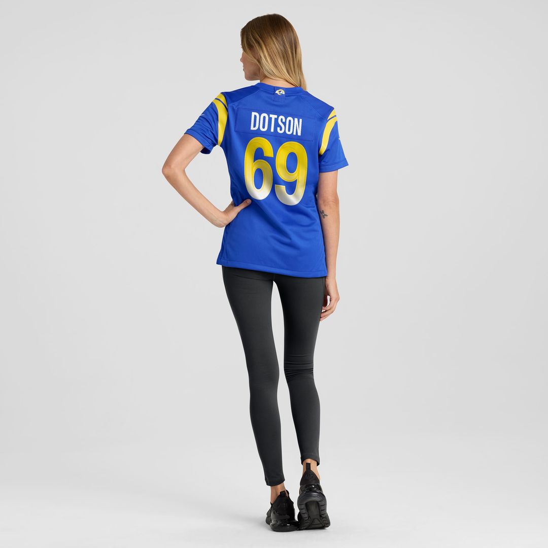 Kevin Dotson Los Angeles Rams Nike Women's  Game Jersey -  Royal