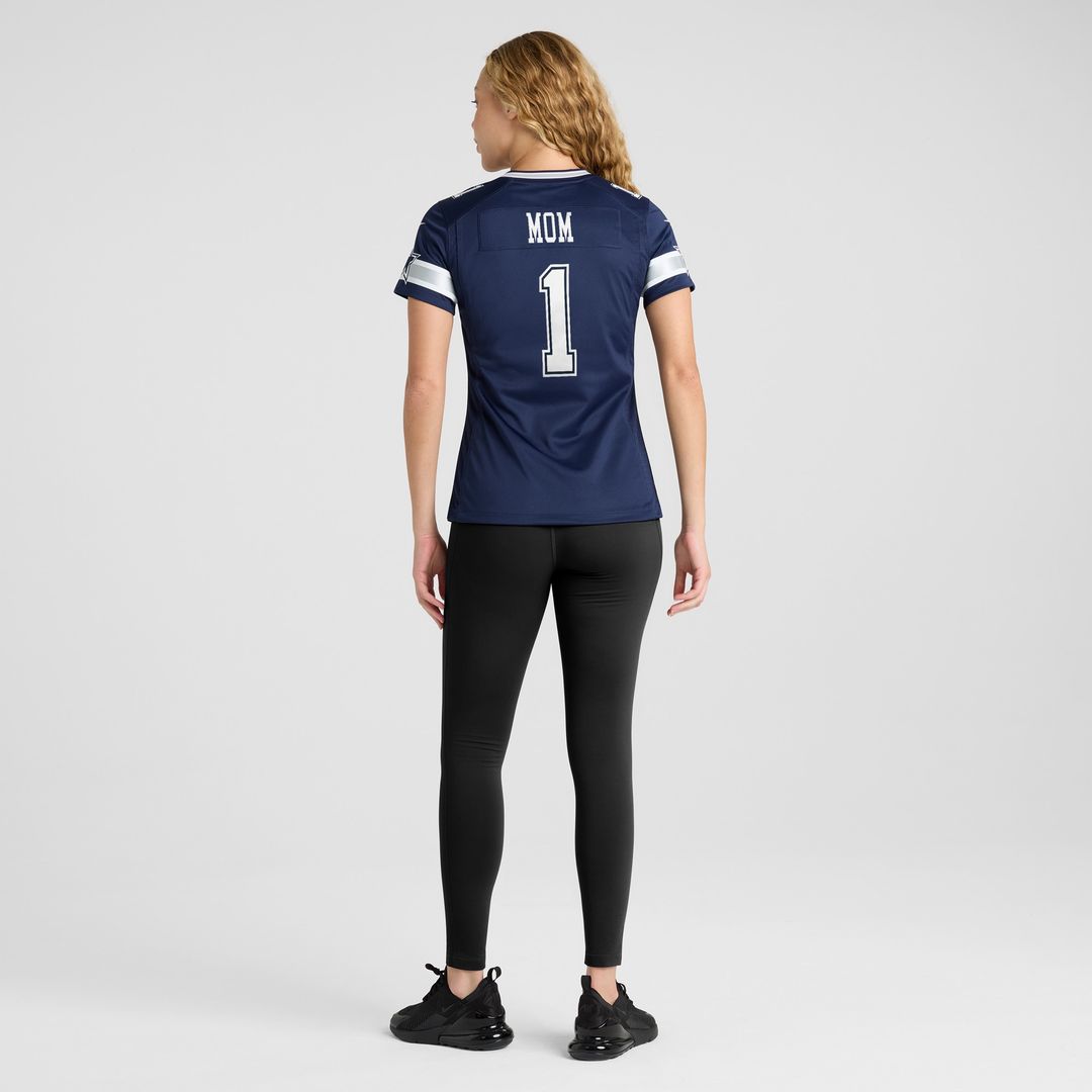 Number 1 Mom Dallas Cowboys Nike Women's Game Jersey - Navy