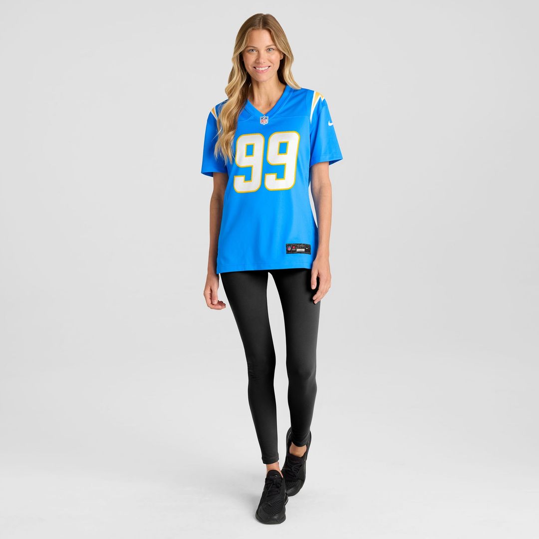 Jamaree Caldwell Los Angeles Chargers Nike Women's Team Game Jersey -  Powder Blue
