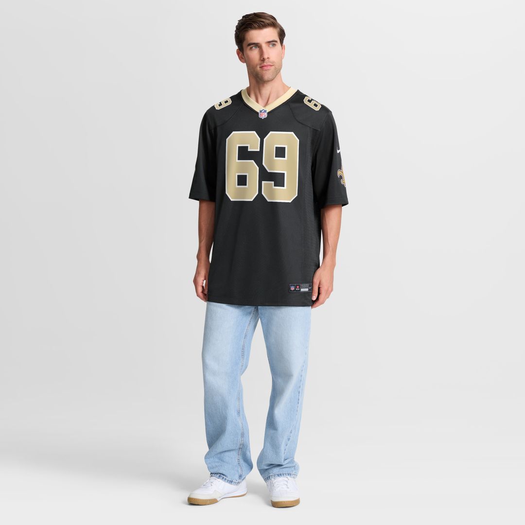Barry Wesley New Orleans Saints Nike Team Game Jersey -  Black